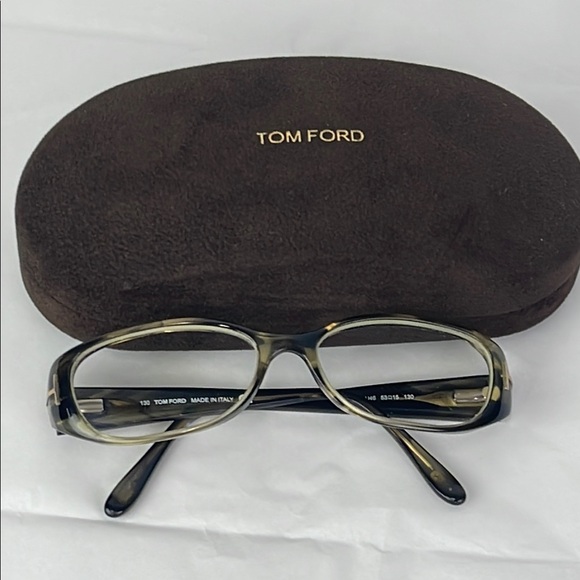 Tom Ford Accessories - Tom Ford Women's Black/Brown and Green Tortoise Eyeglasses
